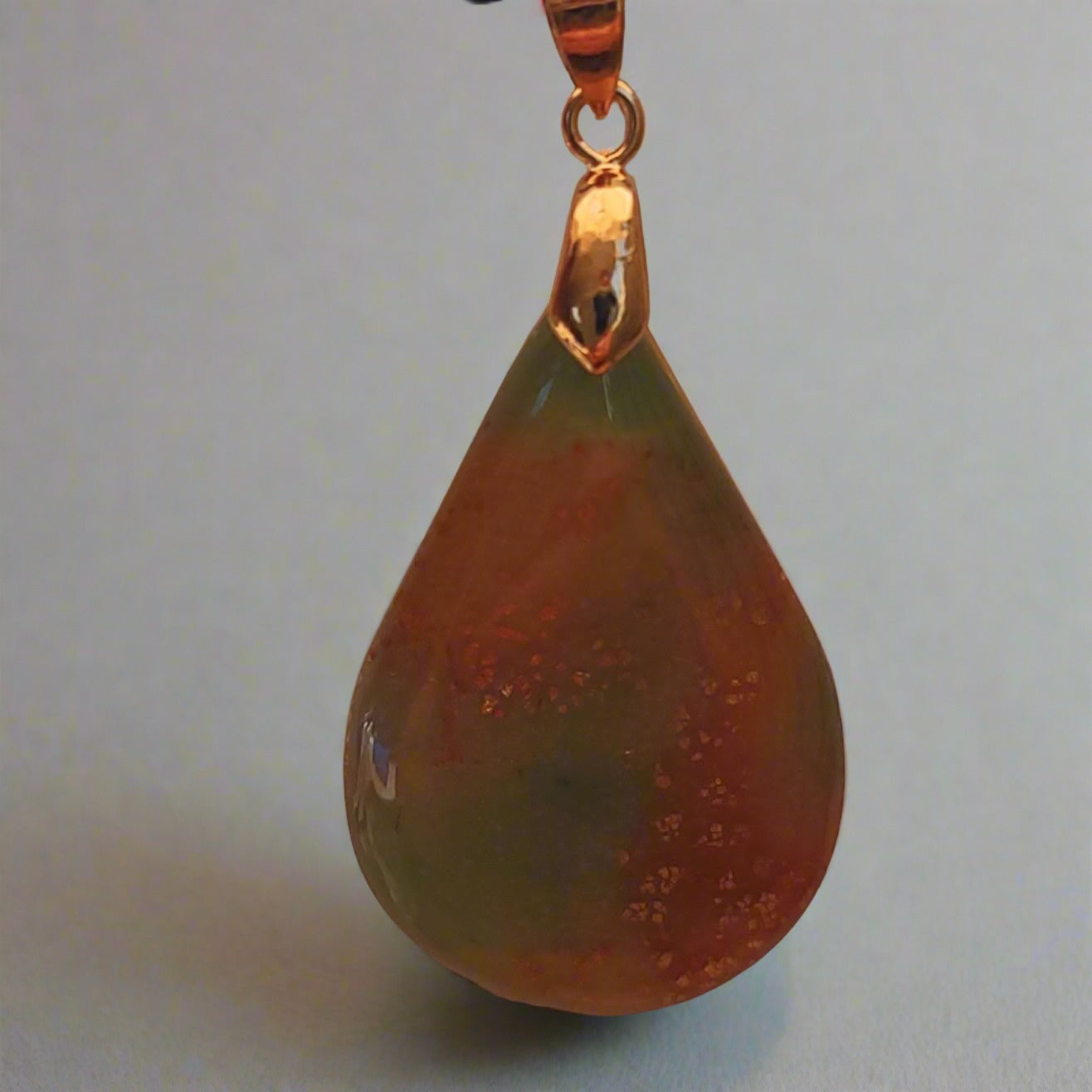 aged copper necklace