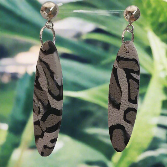 leopard print earrings