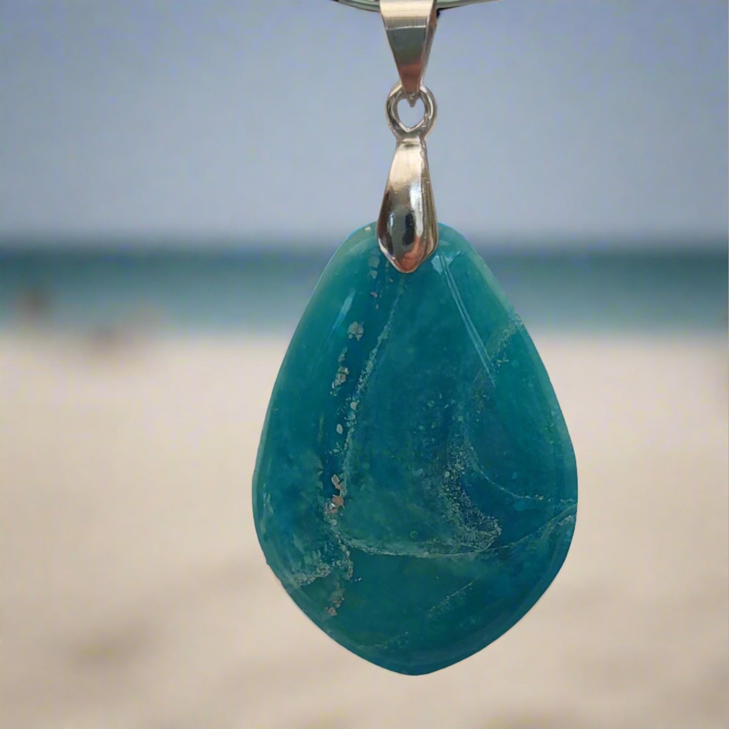 deep blue pendant, summer jewelry