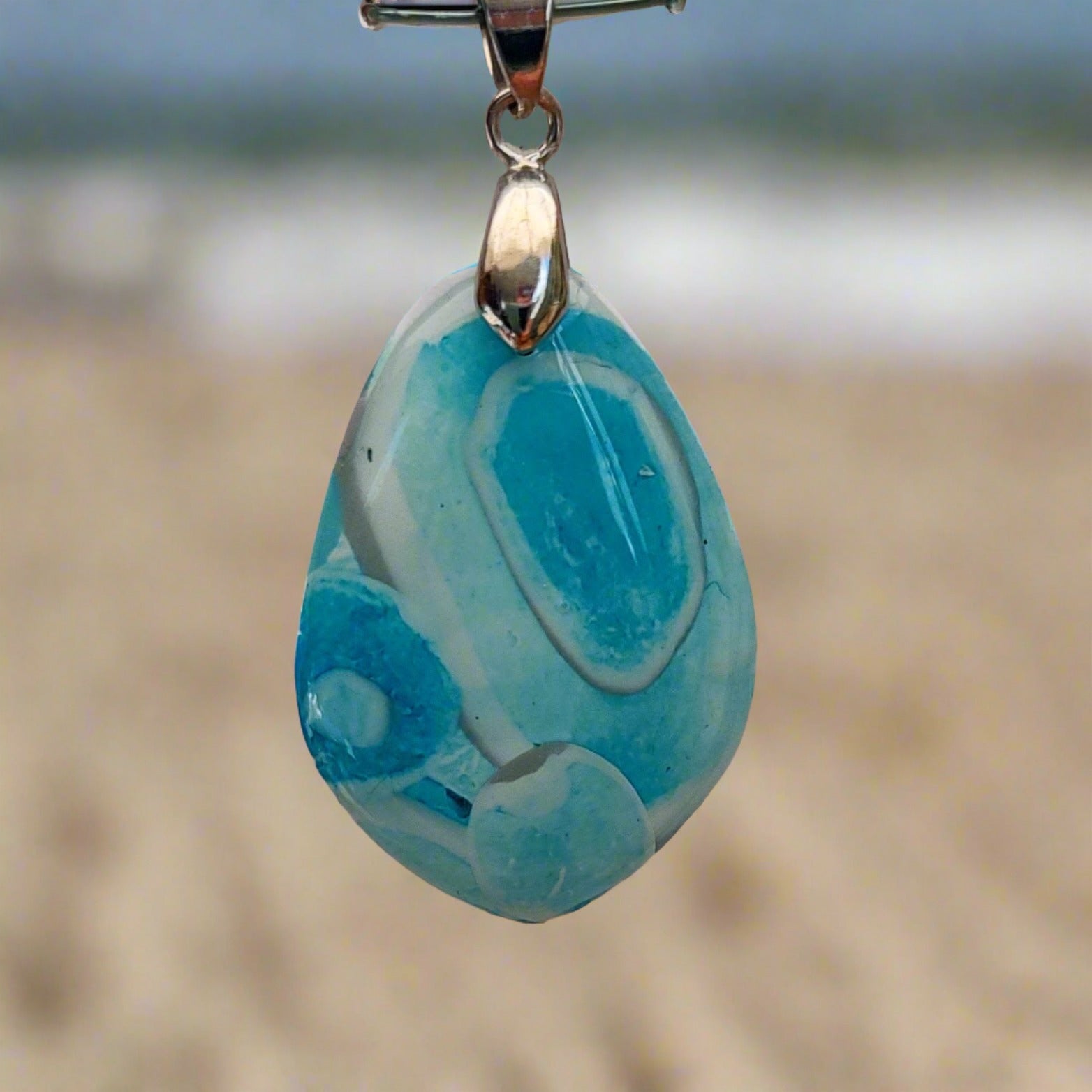 blue summertime necklace