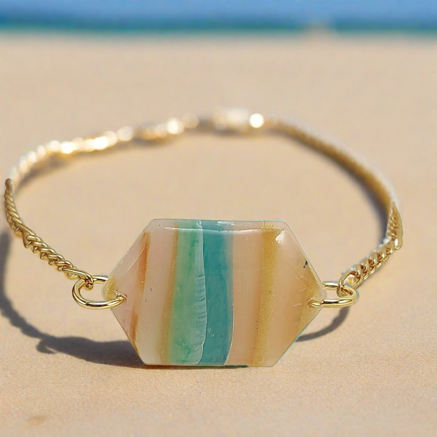 Tolchester Beach Collection - Hexagon Bracelet