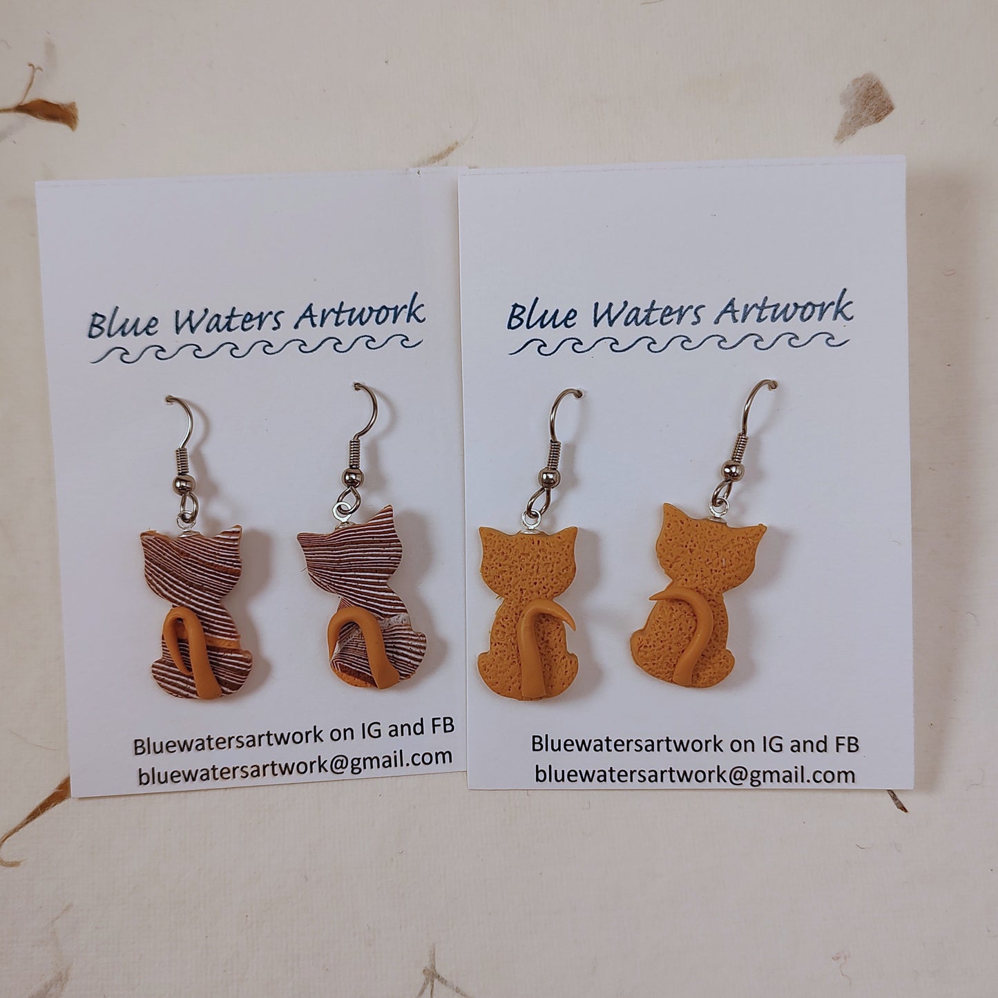 Ginger Kitty Earrings for a Cause