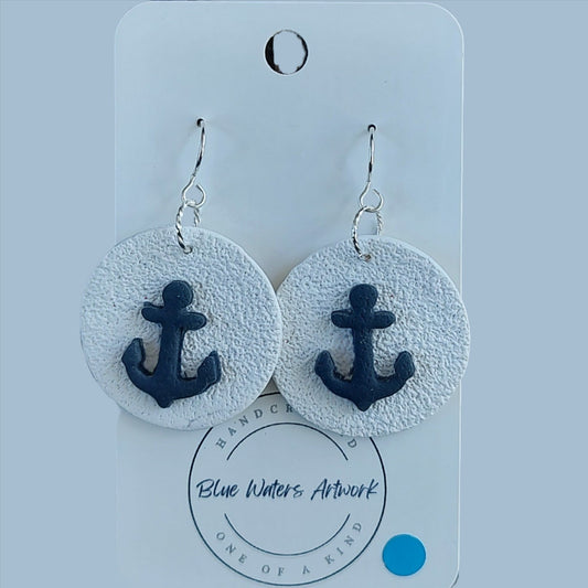 Nautical earrings with anchor